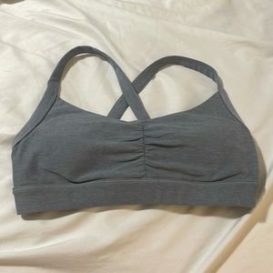 Elevation ruched bra flint heather size Small